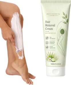 Crema de depilación para mujeres 100 g de acción rápida | Bálsamo para eliminar el vello de las axilas para brazos, zonas genitales y vaginales, axilas, piernas y zona púbica