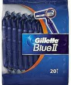 Gillette BlueII - Maquinillas Desechables para Hombre 15+5, dos Hojas de Afeitar, Cabezal Fijo