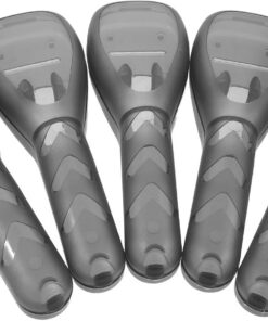 LIFKOME Estuche Portátil Pack de 5 Unidades para Afeitadoras Manuales de Plástico Soporte Seguro Negro Diseño de Ranuras y Almacenamiento Versátil para Viaje y Uso Diario