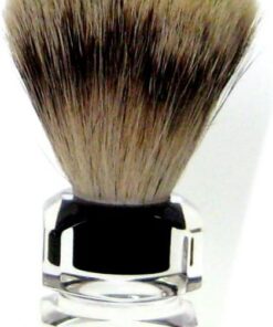 Golddachs - Brocha de afeitar de pelo de tejón plateado y mango de fibra acrílica (1 unidad)
