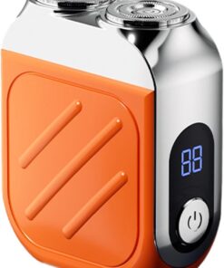 Máquina de Afeitar Eléctrica Mini Cortadora Eléctrica Con Pantalla Digital | Afeitadora Impermeable De Bolsillo para Viaje Camping Hotel Oficina Casa Baño Ducha