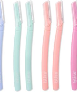 Bliss Paquete de 8 herramientas exfoliantes faciales curvadas para piel seca