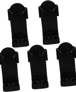Healeved Organizador de Baño para Maquinillas de Afeitar y Cepillo, Montaje en Pared sin Taladro, Plástico, 5 Piezas, Adecuado para Baño