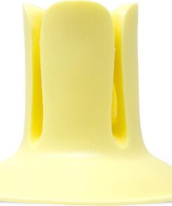 RADIUS the DOC - Soporte para cepillo de dientes y maquinilla de afeitar de colores surtidos, 1 unidad, 100% reciclable y apto para lavavajillas, sin BPA, soporte de succión - amarillo