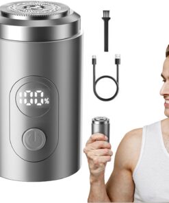 Afeitadora eléctrica para hombre Con pantalla digital y batería de larga | Afeitadora Viajera Portátil Recargable Batería Larga Duración Padre Esposo Diario Viaje Cuidado
