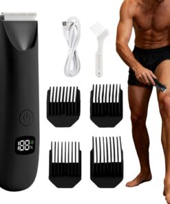 Recortador Corporal para Hombres Máquina de Afeitar Eléctrica de Bajo Ruido | Máquina de Afeitar para Vello Corporal de Hombres Para en Pubis, Testículos, Espalda, , Pecho, Brazo y Pierna