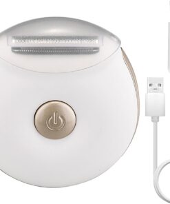 Afeitadora Eléctrica para Mujer Impermeable Inalámbrica Húmedo Seco Bikini | Recargable USB Afeitadora Eléctrica Zona Íntima Axilas Piernas Brazos Boda Cita Playa Vacaciones