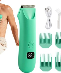 Afeitadoras Corporales para Hombres Maquinilla de Afeitar Eléctrica con | Recortadora para Vello Púbico Masculino para Zonas Íntimas Pubis Espalda Axilas Pecho Brazos