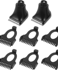 Healeved Juego de Accesorios en Acero Inoxidable Protectores de 3mm, 5mm y 7mm Compacto y Fácil de Instalar para Cortadora de Cabello para Recortadora de Vello Facial en Viajes
