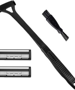 Back Shaver, Body Groomer for Men, Ergonomic Handle Design, Interactive Protective Mesh Cutter, Manscaping Tool, Ideal para Wet Dry Shaving and Sensitive Skin Care 10,83 x 3,19 pulgadas