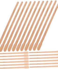 OUNONA 800piezas Cera Depilatoria Barra de Madera Barras Incluidas Aplicadores para Depilación de Cejas Labios y Nariz para Spa y Hogar