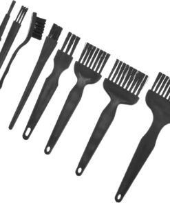 Hemobllo Set de 8 Cepillos de Limpieza Negro para Afeitadora Eléctrica y Material Pp Mango Cómodo Fácil de Transportar para Uso en Viaje o Negocios