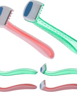 STOBAZA Maquinilla de Afeitar Ligera Agarre Cómodo 6 Piezas para Mujer Acero Inoxidable y ABS Color Aleatorio para Depilación Íntima y Corporal