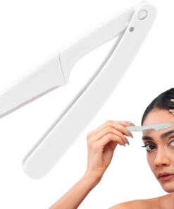Recortadora de cejas plegable, maquinilla de afeitar cejas para mujeres | Casta de cara femenina profesional, herramientas de belleza portátiles para el hogar y los