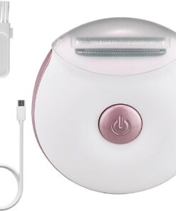 Afeitadora Eléctrica para Mujer Impermeable Inalámbrica Húmedo Seco Bikini | Recargable USB Afeitadora Eléctrica Zona Íntima Axilas Piernas Brazos Boda Cita Playa Vacaciones