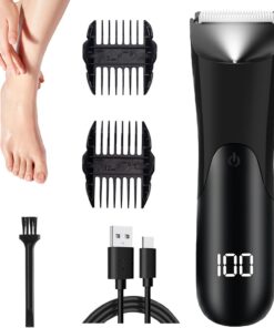 Cortapelo Para Hombre Ergonómico Eléctrico Recargable Portátil | Afeitadora De Barba Ergonómica Para El Cuerpo La Nariz Las Orejas La Cabeza La Cara Brazos Y Piernas