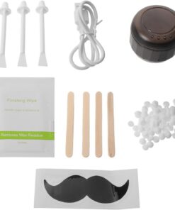 YARNOW Máquina de Cera Caliente para Depilar Mini Control de Temperatura Uniforme y Silicona Compacta para Mujeres Principiantes en Casa u Oficina