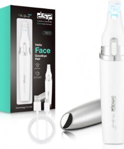 DSP Lady Shaver - Cabezal de cuchilla extraíble para cara, manos, piernas | Recordatorio de batería baja, interruptor deslizante, protección de carga, fácil limpieza, para el aseo diario