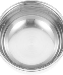 Taza de Afeitar de Metal Inoxidable, Cuenco para Jabón de Afeitar Compacto, Base Estable, Reutilizable para Hombres, Suministros de Afeitado Portátil Adecuado para Cuidado