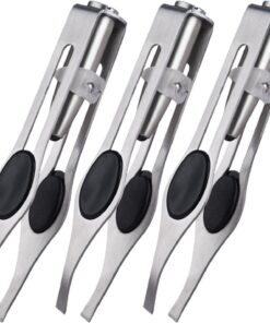 Pinza para cejas, depiladora fina de acero inoxidable con luz, recortadora | de facial para mujer, para abuela, mamá, esposa, novia, niñas