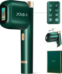JOVS Depilación láser, [24J Energy] Depilación IPL para mujeres y hombres, tecnología de enfriamiento de hielo de zafiro indoloro de 2.8 °C, 6 modos para dispositivo de depilación de todo el cuerpo