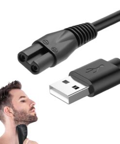 Cable de carga USB para cortapelos compatible con Wahl Colour Pro, cable de alimentación de repuesto para afeitadora, hilo dental de agua, instrumento de belleza, recortadora de bolas de pelo