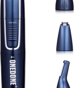 ONEDONE Recortador de vello de nariz 3 en 1, recargable por USB, para hombres y mujeres, eléctrico, oreja, cejas, facial, cuerpo, afeitadora