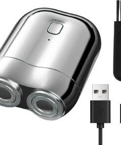 Mini afeitadora de bolsillo USB para hombre