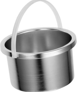 Happyyami Recipiente de Reemplazo de Aleación de Aluminio para Máquina de Cera, Capacidad de 500ml, Resistente a Altas Temperaturas y Uso Prolongado en Depilación