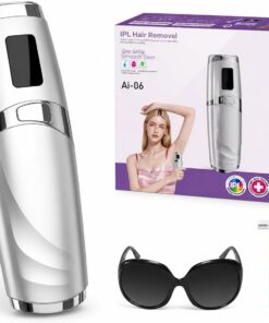 Depiladora Laser, 9 niveles de ajuste de energía, Depiladora Mujer, 999 999 flash, Maquina Depilar Mujer, Sin Dolor, Luz Pulsada Depilacion, Para uso en Axilas, Cara