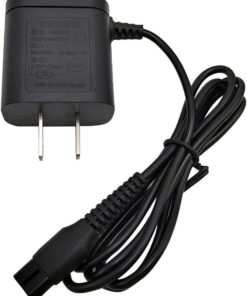 2026 Cargador universal para maquinilla de afeitar con adaptador de corriente para diferentes modelos de maquinillas de afeitar en la oficina y el hogar de viaje (negro, talla única)