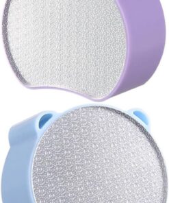 SOLUSTRE 2 Piezas Borrador de Pelo para Mujeres, Depilador de Doble Cara, Abs, Portátil, para Uso Doméstico, Herramienta Manual de Depilación y Exfoliación de Pies