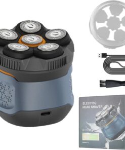Afeitadora eléctrica de cabeza recargable para hombres y afeitadora de cabeza recargable en húmedo/seco para hombres
