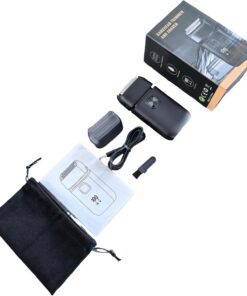 Práctica máquina de afeitar eléctrica recargable para barba con textura adecuada para viajes fácilmente y afeitados rápidos, afeitadora eléctrica recargable