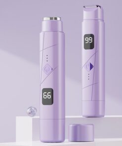 Elegante afeitadora de doble cabeza para mujer, textura adecuada para todo tipo de piel, incluyendo zonas sensibles