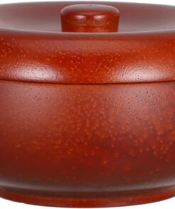 ULTECHNOVO Cuenco para Brocha de Afeitar de Madera con Tapa para Hombres | Taza de Afeitar, Adecuado para Jabón de Afeitar y Crema, Acabado de Roble, Diseño Compacto