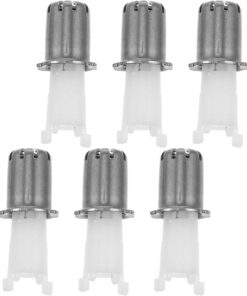 6 Piezas Cabezales Eléctricos para Recortadora de Vello Nasal D202 | Accesorio de Repuesto para Nariz y Orejas, Color Plata, Uso en Oficina y Viaje, Mantenimiento Sencillo