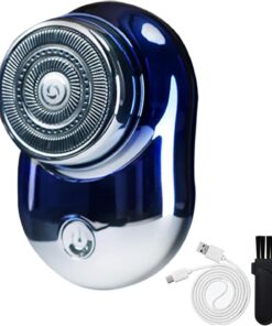 Afeitadora Eléctrica Mini Recortadora de Facial Compacta, Ligera | Lavable Inalámbrica Recargable Carga Universal y Húmedo Corte Preciso Bajo Ruido Lavable para Hogar