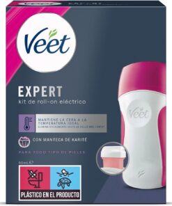 Veet Calentador de Cera, Roll-on cera, 1 Unidad (Paquete de 1)