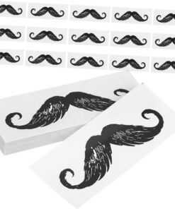 Healeved 100piezas Pegatinas Para Barba Pequeñas Pegatinas Para Bigote Protectores Para Depilación De Nariz Artículos Para Barba y Vello Nasal
