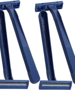 Afeitadora Manual Desechable 24 Piezas de Acero Inoxidable | Uso Portátil, Diseño Versátil, Ligera y Resistente Deformación, Paquete de 24 Unidades