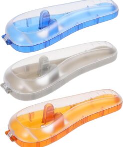 Ciieeo Estuche de Viaje para Afeitadora Masculino 3 Piezas de PC Resistente al Desgaste y Ecológico para Almacenamiento Práctico en Viajes Color Aleatorio