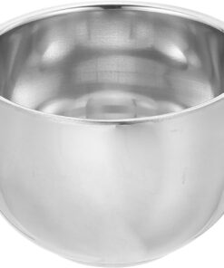 SHINEOFI Tazón de Afeitado Profesional de Acero Inoxidable Recipiente Práctico para Hombres Cuenco de Duradero y Seguro para Uso Doméstico y Salones Plateado