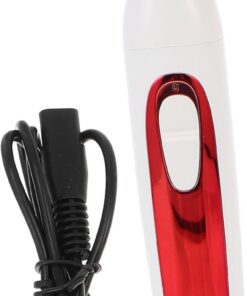 Healeved Depiladora Eléctrica Recargable USB para Hombre y Mujer, Cabezal Doble de Corte, Abs, Uso en Casa y Viaje, Rojo