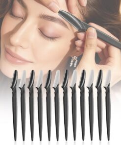 Dermaplane - Maquinilla de afeitar para mujer, maquinilla de afeitar facial para hombres, recortadora de cejas y afeitadora facial con cubierta protectora, depilación facial para hombres, herramienta