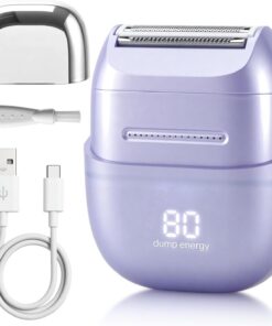 Afeitadora eléctrica para mujer, maquinilla de afeitar eléctrica para piernas, inalámbrica, portátil, sin dolor, depilación facial para brazos, axilas