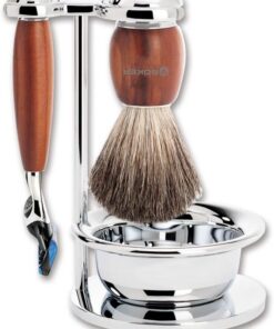 Böker Manufaktur Solingen Set de afeitado de madera de ciruela, 1 pieza 04BO194SOI