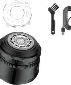 Pequeña afeitadora recargable para hombre para aseo al aire libre, herramienta de afeitado eficiente en húmedo y seco, recortadora de viaje recargable, tamaño de bolsillo
