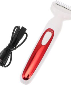 Depiladora Eléctrica USB Recargable Abs Roja para Mujeres y Hombres | Portátil y Ligera, Uso en Casa y Viajes, Dispositivo Personal Carga USB