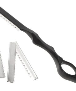 Maquinilla de Afeitar Cabello Manual de Aleación de Zinc y Acero Inoxidable con 10 Cuchillas Afiladas para Recorte y Entresacar Profesional